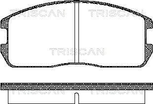 TRISCAN Комплект тормозных колодок, дисковый тормоз 8110 42832