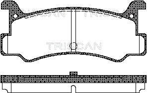 TRISCAN Комплект тормозных колодок, дисковый тормоз 8110 50880
