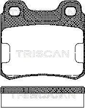 TRISCAN Piduriklotsi komplekt,ketaspidur 8110 65001