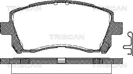 TRISCAN Piduriklotsi komplekt,ketaspidur 8110 68173