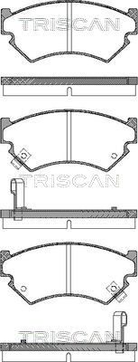 TRISCAN Комплект тормозных колодок, дисковый тормоз 8110 68176