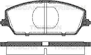 TRISCAN Piduriklotsi komplekt,ketaspidur 8110 69009
