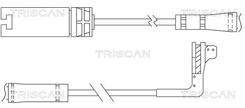 TRISCAN Сигнализатор, износ тормозных колодок 8115 11054