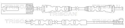 TRISCAN Hoiatuskontakt, piduriklotsi kulumine 8115 11062