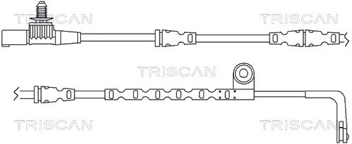 TRISCAN Hoiatuskontakt, piduriklotsi kulumine 8115 17012