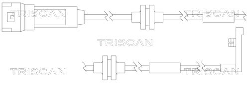 TRISCAN Hoiatuskontakt, piduriklotsi kulumine 8115 24014