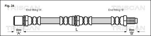 TRISCAN Тормозной шланг 8150 41101