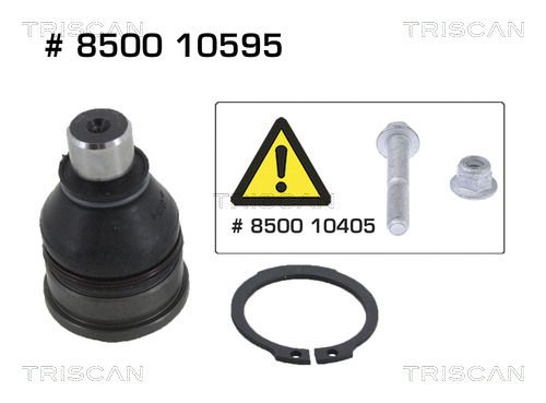 TRISCAN Шарнир независимой подвески / поворотного рычага 8500 10595
