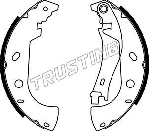 TRUSTING Комплект тормозных колодок 034.099