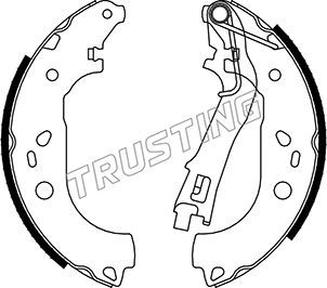 TRUSTING Комплект тормозных колодок 034.122