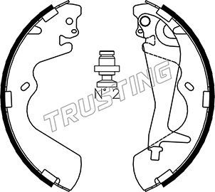 TRUSTING Комплект тормозных колодок 046.208