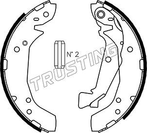 TRUSTING Комплект тормозных колодок 046.211