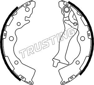 TRUSTING Комплект тормозных колодок 046.218