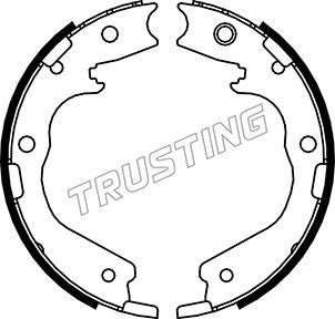 TRUSTING Комплект тормозных колодок, стояночная тормозная с 047.378