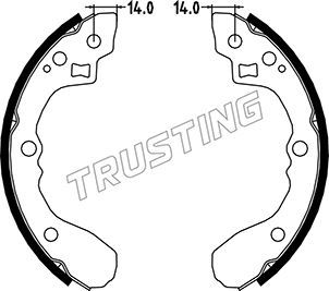 TRUSTING Комплект тормозных колодок 049.151