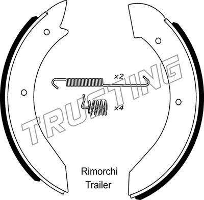 TRUSTING Piduriklotside komplekt 053.001