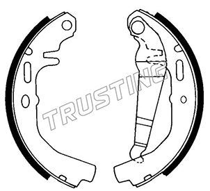 TRUSTING Комплект тормозных колодок 073.158