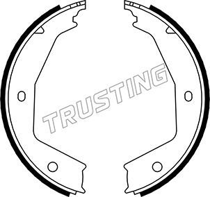 TRUSTING Комплект тормозных колодок, стояночная тормозная с 079.194