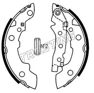 TRUSTING Комплект тормозных колодок 088.208