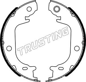 TRUSTING Комплект тормозных колодок, стояночная тормозная с 115.340