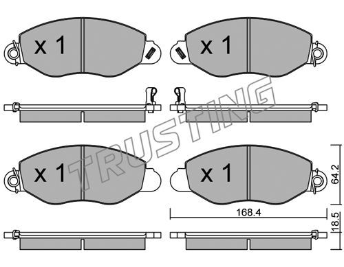 TRUSTING Комплект тормозных колодок, дисковый тормоз 552.0