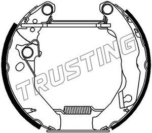 TRUSTING Комплект тормозных колодок 6122