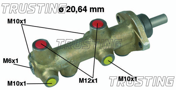 TRUSTING Главный тормозной цилиндр PF293