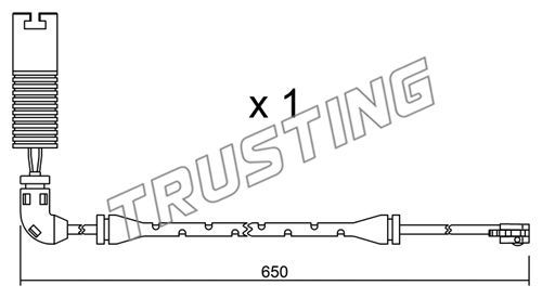 TRUSTING Hoiatuskontakt, piduriklotsi kulumine SU.147