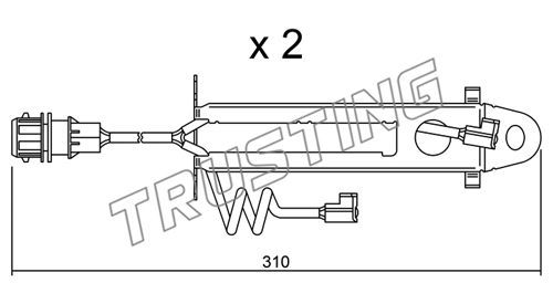 TRUSTING Сигнализатор, износ тормозных колодок SU.178K
