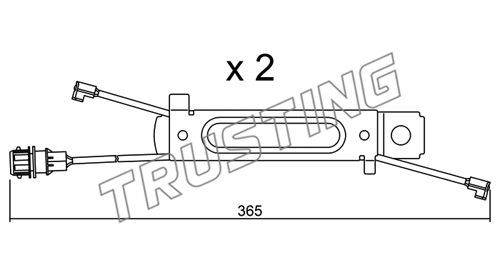 TRUSTING Сигнализатор, износ тормозных колодок SU.245K
