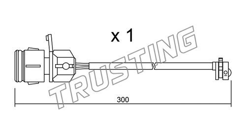 TRUSTING Hoiatuskontakt, piduriklotsi kulumine SU.249