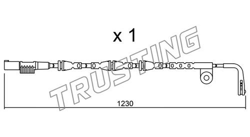 TRUSTING Hoiatuskontakt, piduriklotsi kulumine SU.257