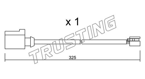 TRUSTING Hoiatuskontakt, piduriklotsi kulumine SU.271