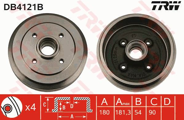 TRW Piduritrummel DB4121B