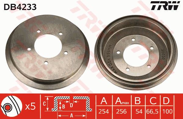 TRW Piduritrummel DB4233