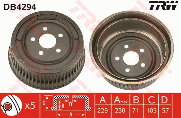 TRW Piduritrummel DB4294