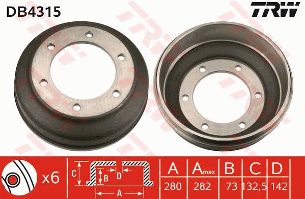 TRW Piduritrummel DB4315