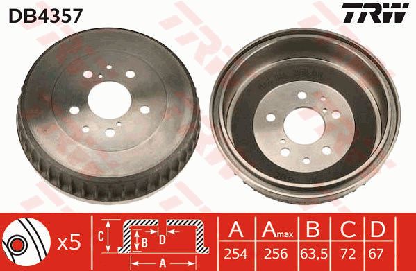 TRW Piduritrummel DB4357