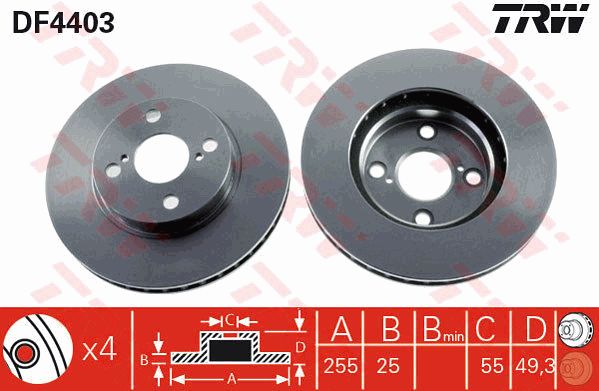 TRW Piduriketas DF4403