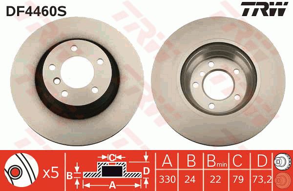 TRW Piduriketas DF4460S