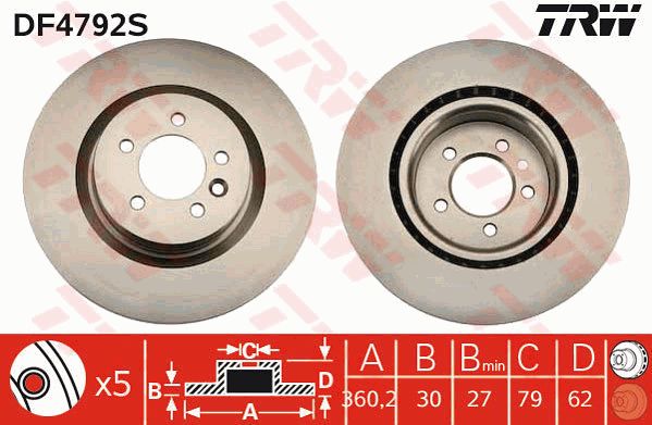 TRW Piduriketas DF4792S