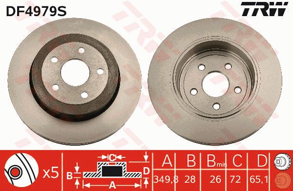 TRW Piduriketas DF4979S