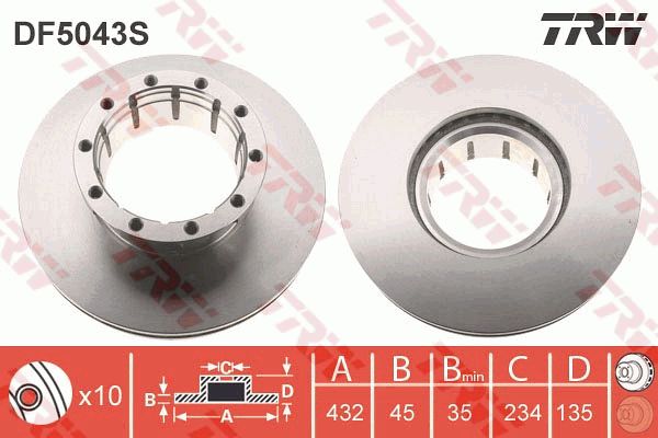 TRW Piduriketas DF5043S