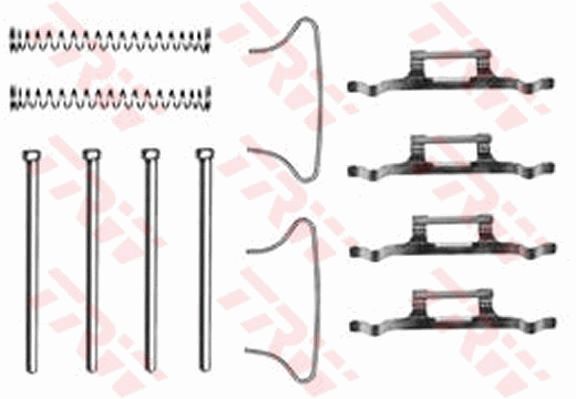 TRW Lisakomplekt, ketaspiduriklotsid PFK135