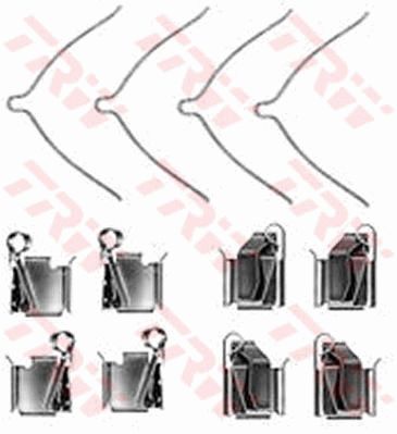 TRW Lisakomplekt, ketaspiduriklotsid PFK366