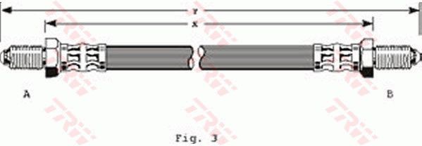 TRW Тормозной шланг PHC139