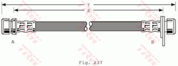 TRW Тормозной шланг PHC277