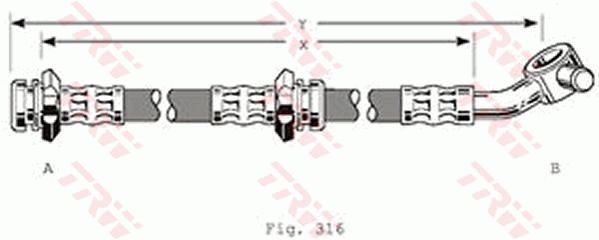 TRW Pidurivoolik PHD210