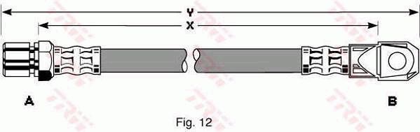 TRW Pidurivoolik PHD262