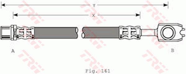 TRW Тормозной шланг PHD350